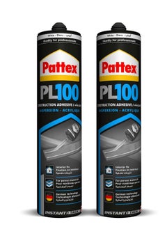Pattex Pattex PL 100 Water Based 12x380g, Pack of 2  - Image 1