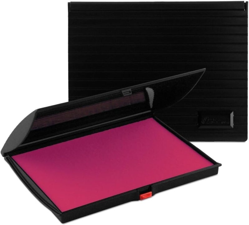 Infusion 5" x 7" Large Ink Pad for Rubber Stamps, Your Go to Large Ink Pad for Bright Color, Even Coverage and Durability, Pink Stamp Pad - Image 1