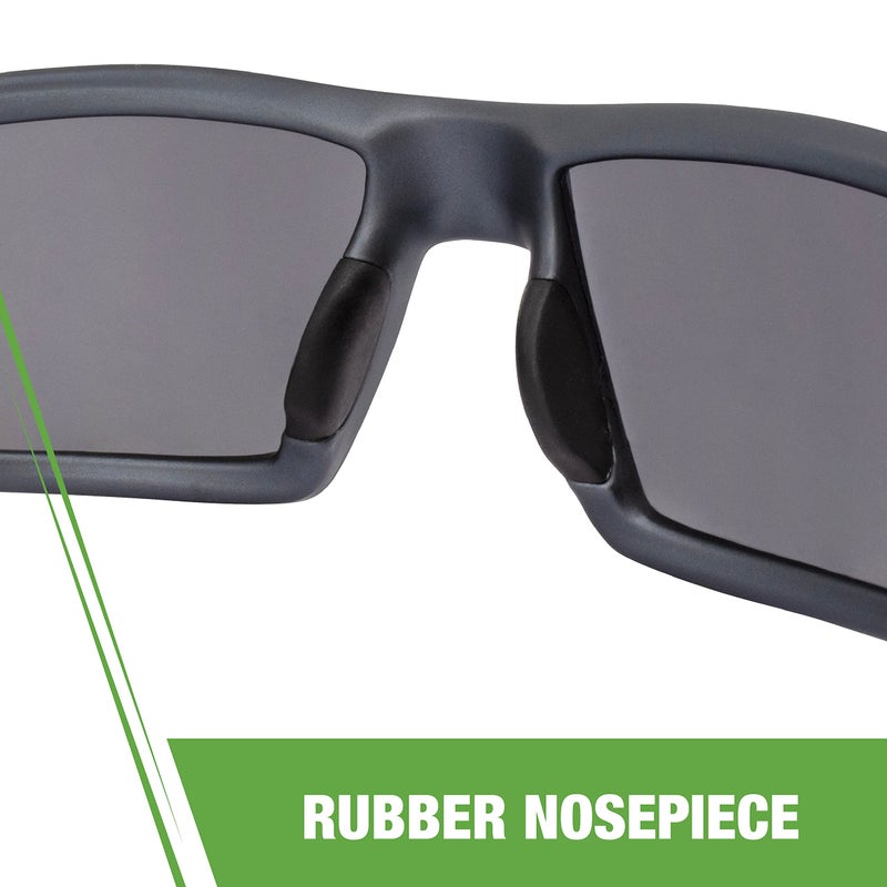 Crossfire RadiansÂ® CrossfireÂ® 41291 Cumulus Premium Safety Eyewear - Aluminum Gray Frame - Smoke Lens - Unisex - Image 3