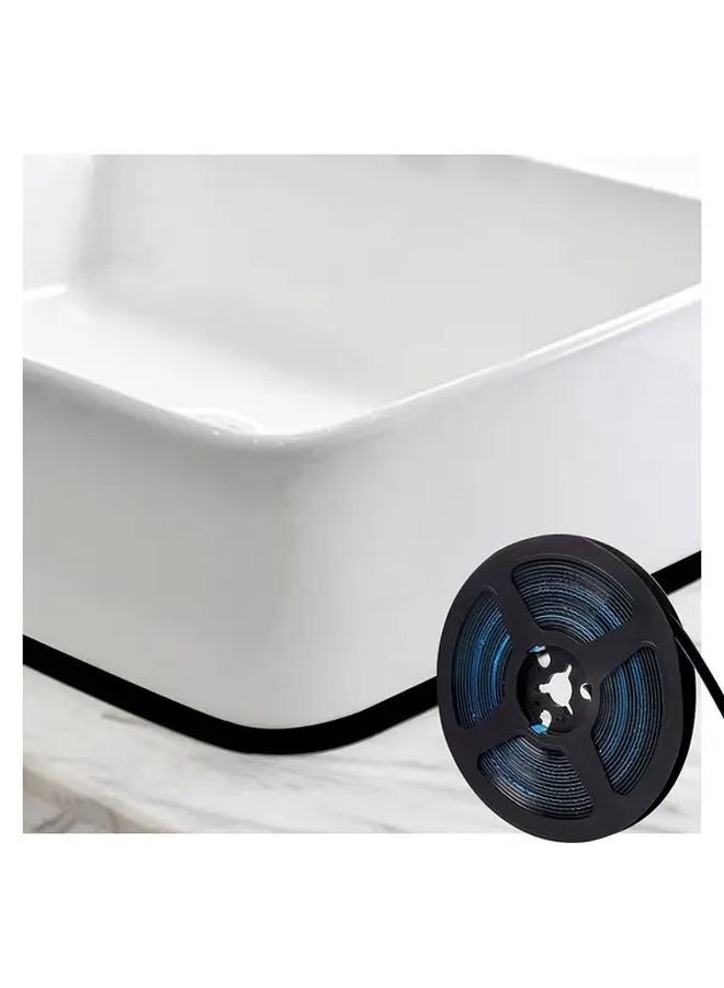 Black Self Adhesive Corner Tape No Glue Required Durable Plastic Protection Pad - Image 1