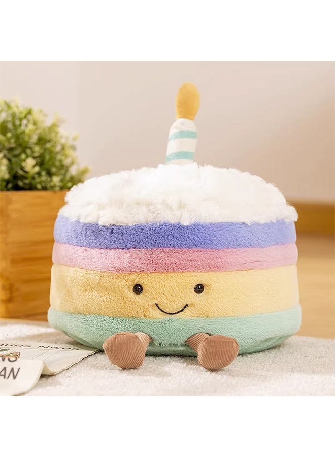 Birthday Cake Plush Toy, Amuseable Birthday Cake Collectable Plush Decoration 15 cm - Image 3