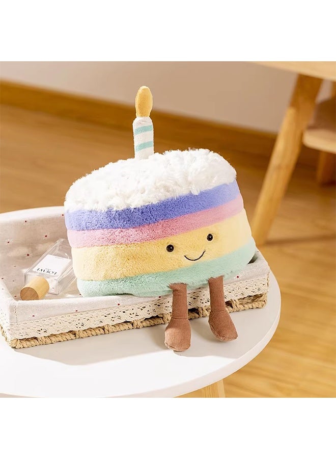 Birthday Cake Plush Toy, Amuseable Birthday Cake Collectable Plush Decoration 15 cm - Image 4