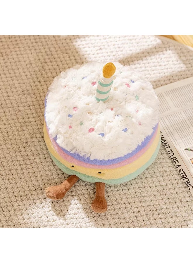 Birthday Cake Plush Toy, Amuseable Birthday Cake Collectable Plush Decoration 15 cm - Image 5