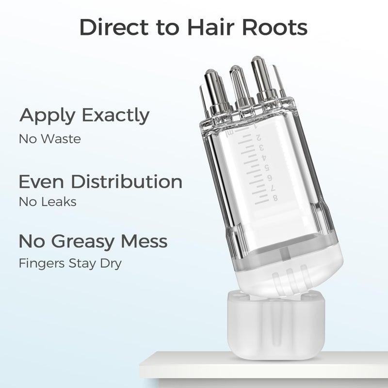 WL-YBOPRO Minoxidil Applicator,2 PCS Easy Fast Apply Exactly Effective Massage Mini Scalp Applicator Comb Dedicated to Minoxidil Hair Growth Serum,Root Comb Applicator Bottle Minoxidil Applicator Brush Tool - Image 3