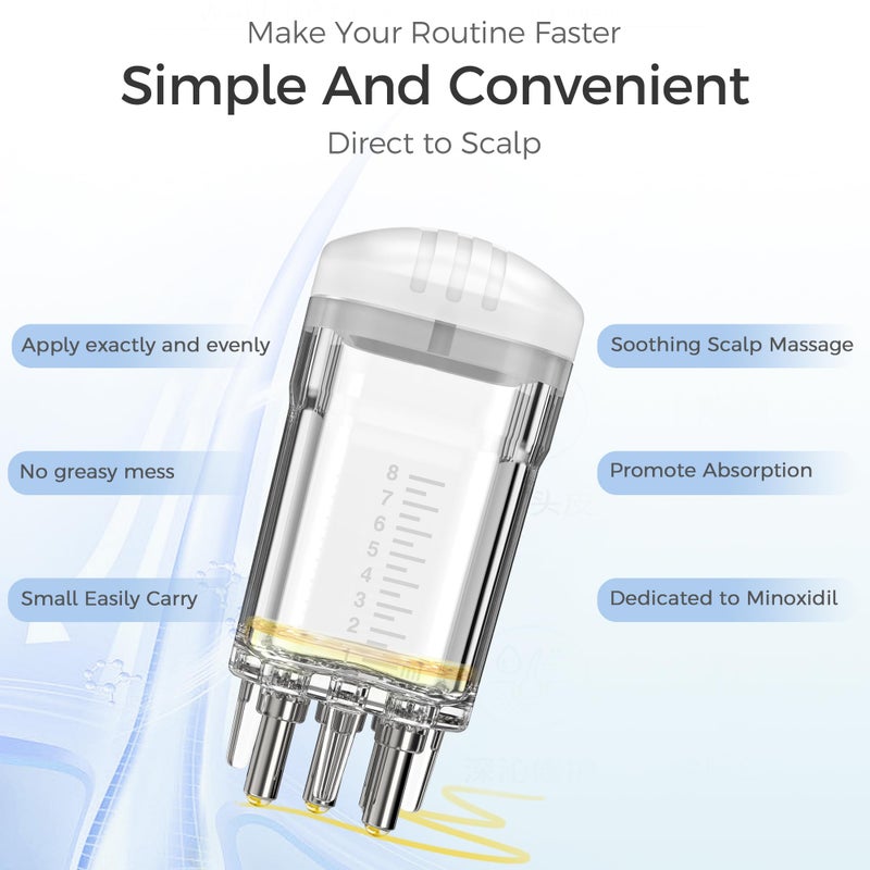 WL-YBOPRO Minoxidil Applicator,2 PCS Easy Fast Apply Exactly Effective Massage Mini Scalp Applicator Comb Dedicated to Minoxidil Hair Growth Serum,Root Comb Applicator Bottle Minoxidil Applicator Brush Tool - Image 2