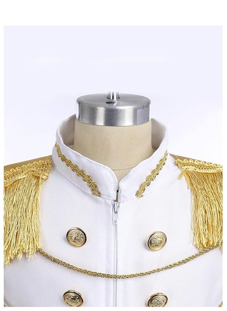 General - Prince Charming Cosplay Costume for Toddler Kid Medieval Royal Prince Jacket Pants Crown Dress Up Party Outfit For Boys - Image 1