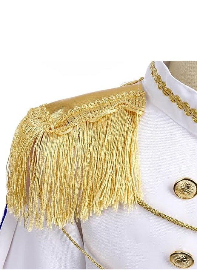 General - Prince Charming Cosplay Costume for Toddler Kid Medieval Royal Prince Jacket Pants Crown Dress Up Party Outfit For Boys - Image 1
