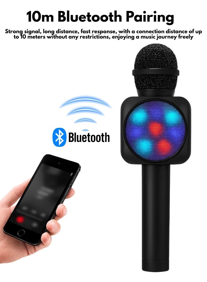 Wireless Bluetooth Karaoke Microphone with Built-In Speaker – 4-in-1 Mic for Singing, Recording, Voice Effects – Perfect for Parties, Travel & Event - Image 5