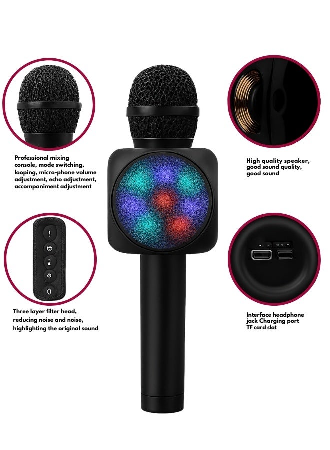 Wireless Bluetooth Karaoke Microphone with Built-In Speaker – 4-in-1 Mic for Singing, Recording, Voice Effects – Perfect for Parties, Travel & Event - Image 3