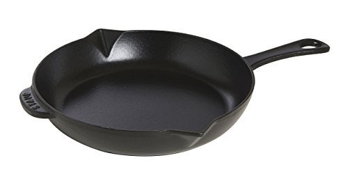 STAUB Cast Iron Fry Pan, Black, 25 cm - Image 1