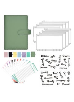 Generic A6 Loose-Leaf Folder Hand Account Book Macaron Notebook Leather PU6 Hole Loose-Leaf Book Cash Budget Book  - Image 1