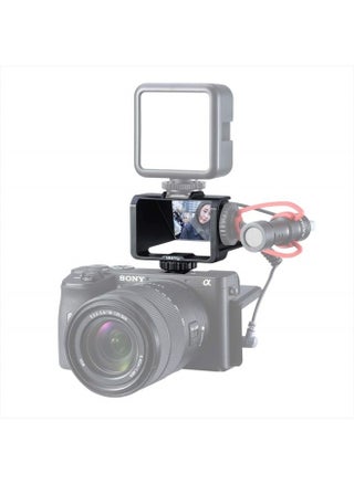 Vlog Selfie Flip Screen for Mirrorless Camera for Sony A7R3 A7III A7II A6000/A6300/A6500 Cold Shoe Bracket Microphone Mount for Fujifilm XT3 XT20 Canon Panasonic GX85 Nikon Z7 Reverse Mirror - pzsku/Z03FEF353232705A51CDCZ/45/_/1679257659/ab1232eb-ff10-4653-beda-43e8c6cc4e30