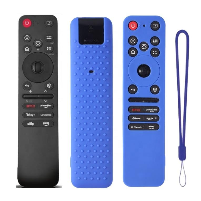 smashtronics Silicone LG TV Remote Cover Case Compatible with 2025 and Above Model - LG Remote Cover MR25GA Full Wrap - Black - Image 4
