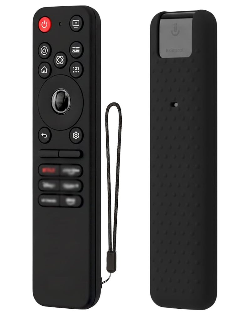 smashtronics Silicone LG TV Remote Cover Case Compatible with 2025 and Above Model - LG Remote Cover MR25GA Full Wrap - Black - Image 1