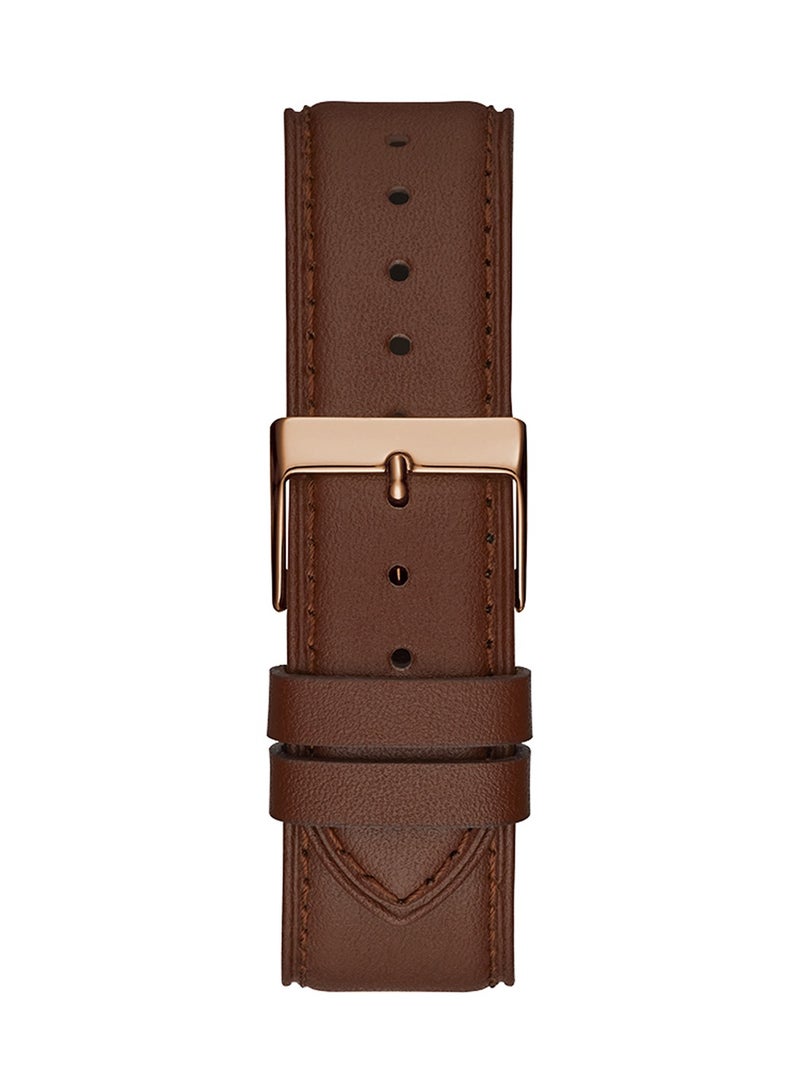 GUESS Men's Analog Quartz Brown Leather Wrist Watch - GW0389G3 - 42 mm - Image 4