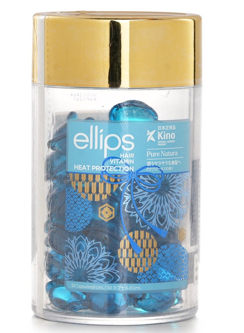 Ellips Pure Natura, Hair Vitamin Heat Protection, 50 x 1ml Capsules - Image 1