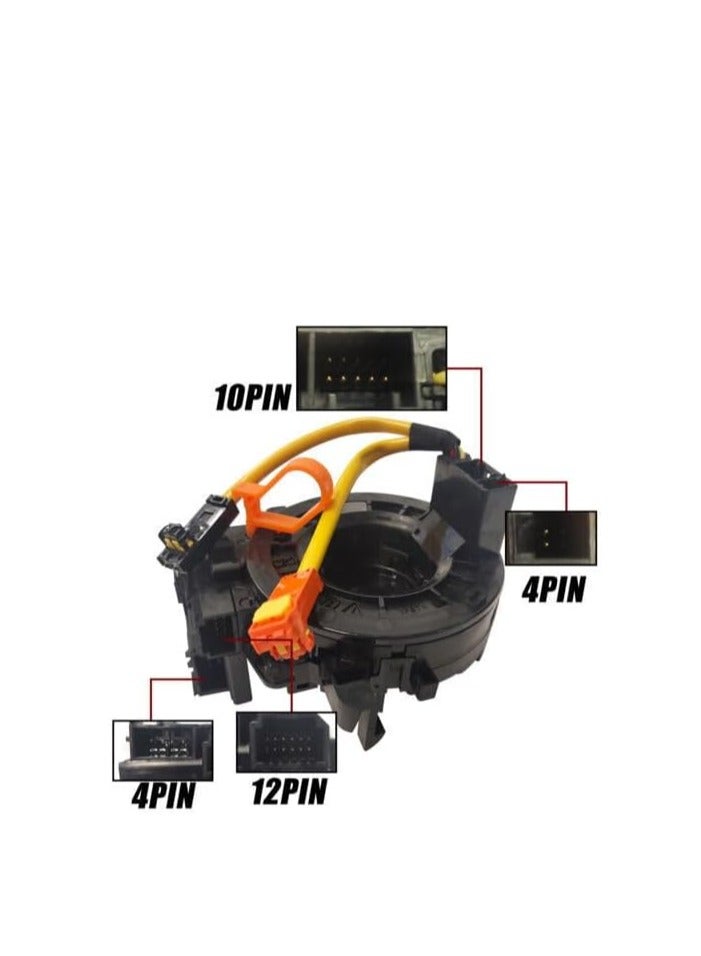 Generic Clock Spring 84306-48030 Fit for Toyota Camry Highlander Land Cruiser Prius And Also for Lexus Scion Black Color  - Image 2