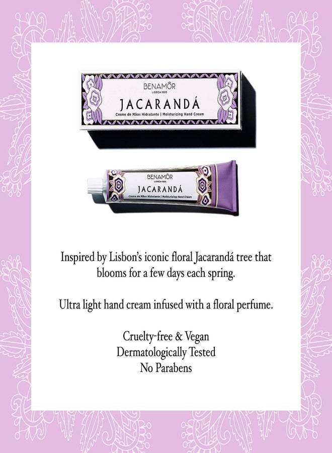 BENAMÕR Benamôr Jacarandá Moisturizing Hand Cream| Shea Butter Hand Cream with Aloe Vera and Argan Oil| Floral Hand Lotion| Natural Hand Cream for Dry Hands| European Hand Lotion for Men & Women - 1.01 fl.oz. - Image 3