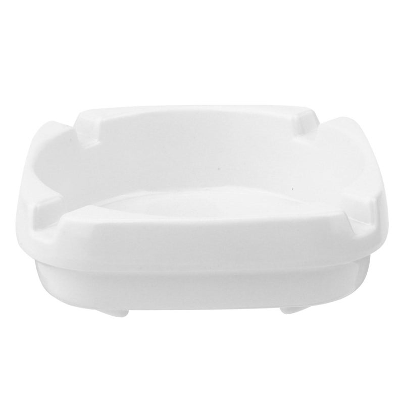 Square White Imitation Porcelain Ashtray for Home Outdoor Patio Smoking Areas - Image 2