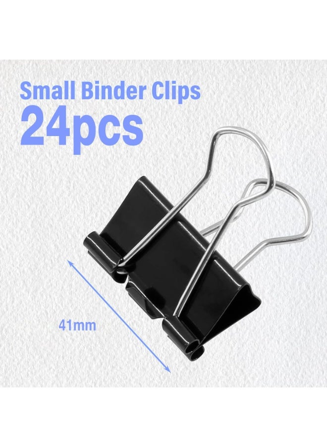 مارك مشابك أوراق معدنية باللون الأسود – عبوة كبيرة تحتوي على 120 قطعة | مشابك قابلة للطي مقاس كبير 41 ملم | قوية ومقاومة للصدأ لتنظيم المستندات في المكتب والمدرسة والمنزل – عبوة من 120 مشبك - Image 4