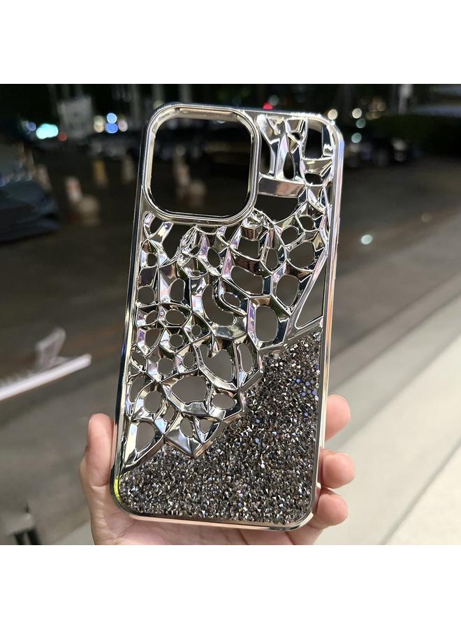 S-TOP Case For iPhone 11 Pro Max Diamond Style Hollow Heat Dissipation Electroplated TPU Phone Case - Image 3