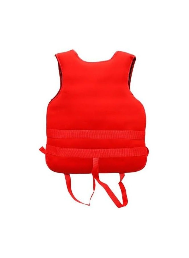 REBENUO Foam Neoprene Super Soft Professional Swimming Life Jacket Swim Vest Size XX-Large 90 to 120KG - Red - Image 4