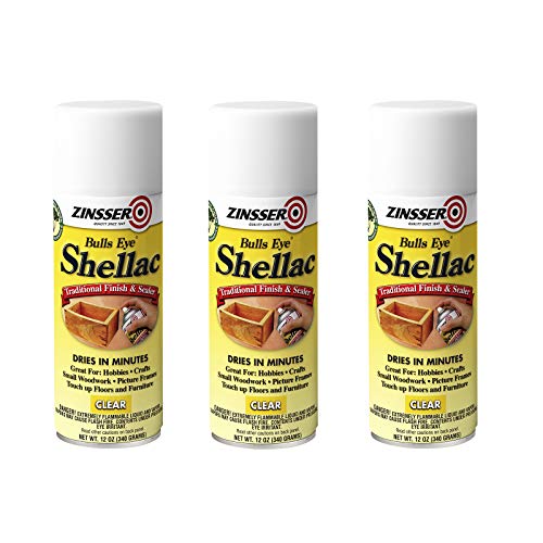 Zinsser 408-3PK Bulls Eye Shellac Spray, 12 oz, Clear, 3 Pack - Image 4