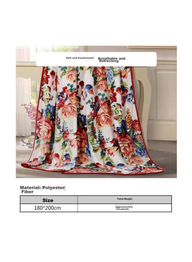 Fuanna Home Textile Blanket, Warm Throw Flannel Blanket For Two, All-season Comforter For Winter, 180*200cm - Image 1