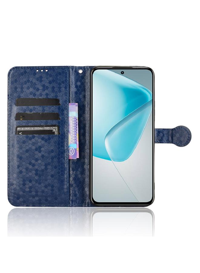 زبون جراب لهاتف Infinix Hot 50 Pro 4G مصنوع من الجلد بتصميم نقاط قرص العسل - Image 4