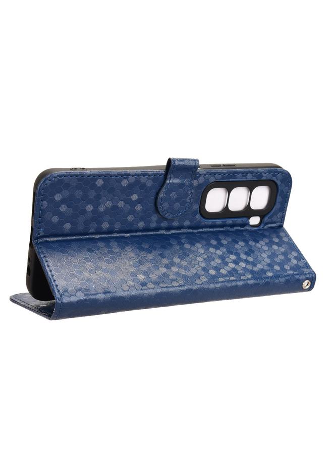 زبون جراب لهاتف Infinix Hot 50 Pro 4G مصنوع من الجلد بتصميم نقاط قرص العسل - Image 5