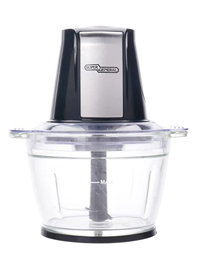 سوبر جنرال مفرمة صغيرة 1 L 500 W KSGCH13D أسود / شفاف - Image 3