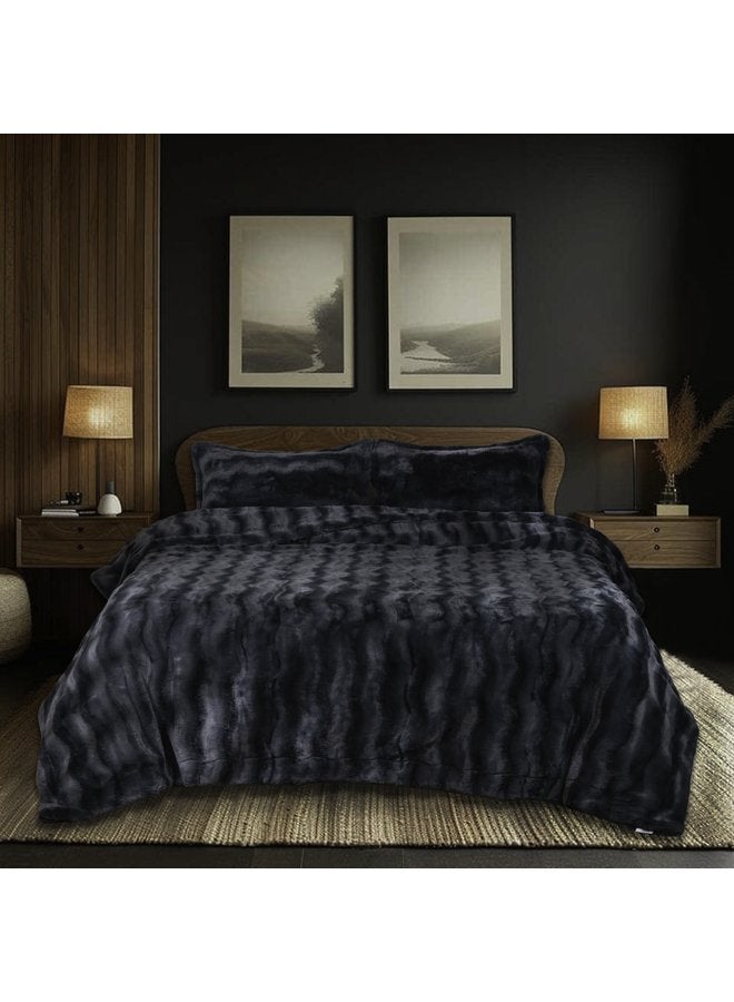 Dahab Fox Fur Blanket – 3 Pieces