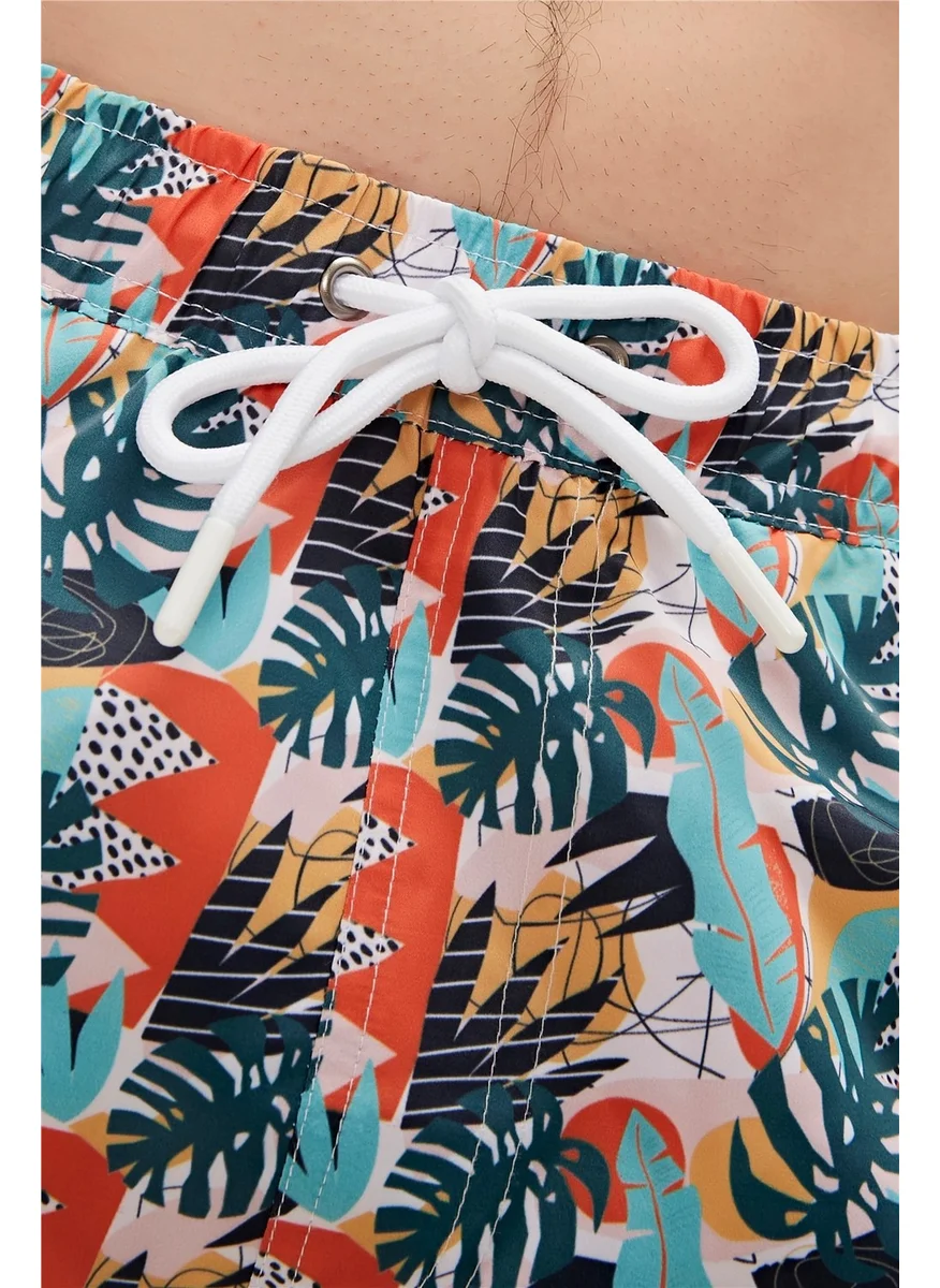 باد بير Monstera Swimshort Candy White