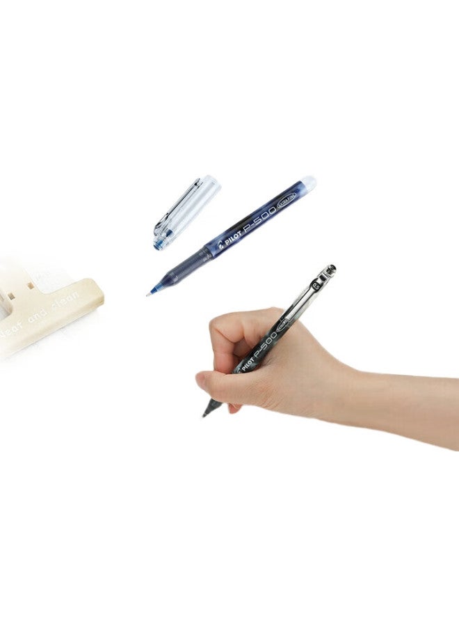 Pilot P500 Gel Pen, 0.5Mm, Direct Liquid Rollerball Pen, Signature Pen, Student Stationery Set, Office Supplies, Exam Pen, High Aesthetic Value (3 Black, 1 Blue, 1 Red), 5-Pack - Image 2