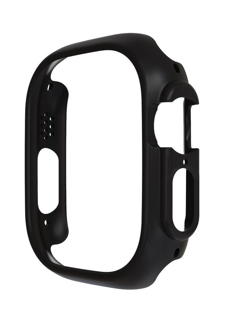 CATANES - Apple Watch Ultra 49mm Case Protective Hard PC Cover Shockproof Hollow Bumper Frame Guard Compatible with iWatch Ultra 49mm Black - Image 1