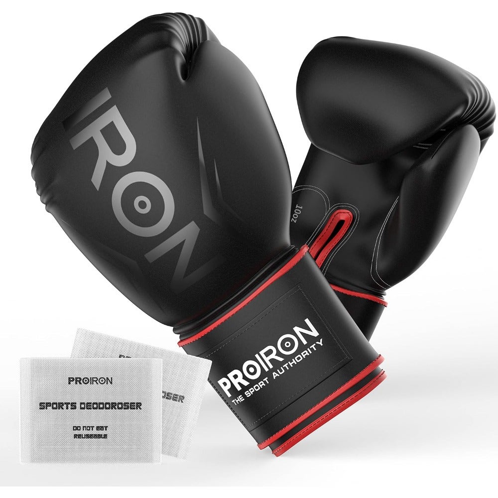 Boxing Gloves MMA Punch Bag Training Mitts for Muay Thai, Sparring, Kickboxing, Fighting, Martial Arts, Workout Gloves 10oz with Free Deodoriser