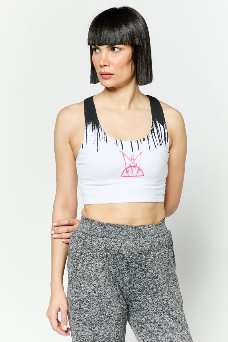 Ellesse x MJB Women Sportswear Fit Sleeveless Outdoor Top, White - Image 1