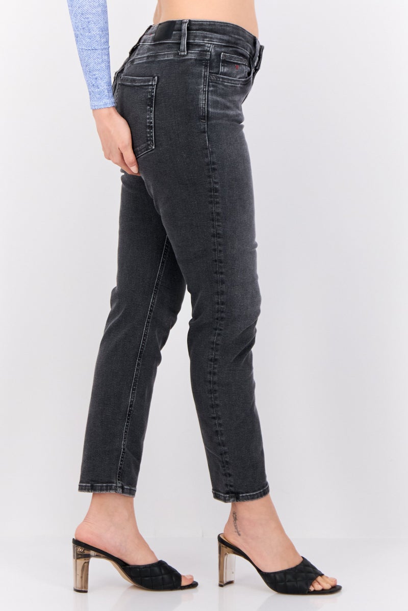 ESPRIT جينز نسائي ضيق مغسول قابل للتمدد، أسود مغسول - Image 2