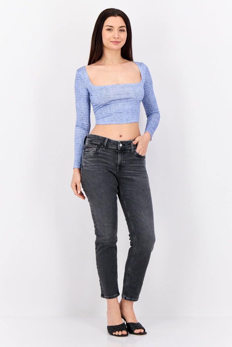 ESPRIT جينز نسائي ضيق مغسول قابل للتمدد، أسود مغسول - Image 4