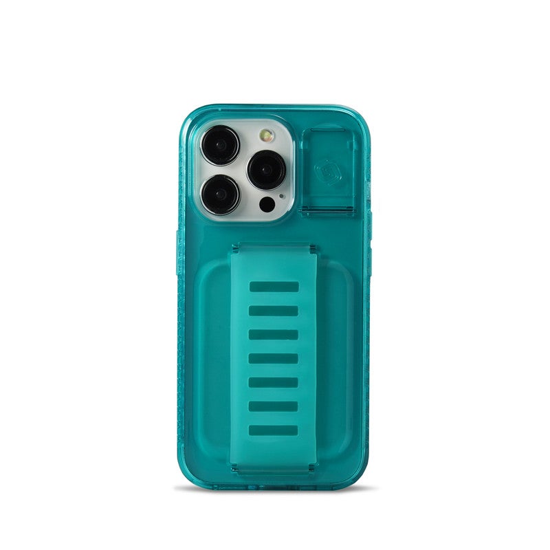 Grip2U iPhone15 Pro 6.1" BOOST Kickstand Teal – Premium Protective Accessory, Durable Material, Shock Resistant - Image 1