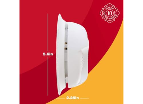 First Alert 0827B Ionization Smoke Alarm with 10-Year Sealed Tamper-Proof Battery , White , Pack of 1 - Image 5