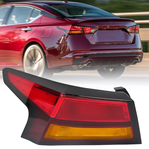 Huray Left Outer Tail Light Fit for Nissan Altima 2019-2022 [Halogen Type] LH Taillight Tail lamp Rear Brake Lamp Assembly OE Style Replacement for NI2804118 (Driver Side) - Image 1