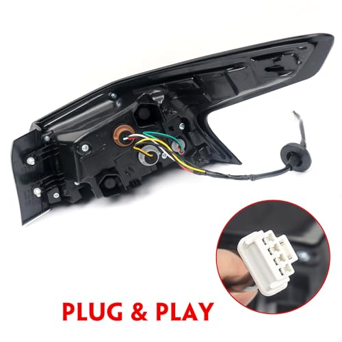 Huray Left Outer Tail Light Fit for Nissan Altima 2019-2022 [Halogen Type] LH Taillight Tail lamp Rear Brake Lamp Assembly OE Style Replacement for NI2804118 (Driver Side) - Image 3