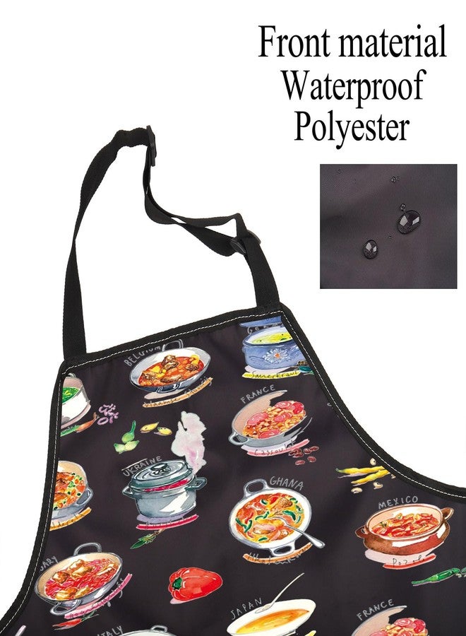 BNQL Soup Kitchen Apron Soup Lover Gifts Soup Cooking Apron Soup Gift Funny Soup Gifts Types Of Soups Apron Soup Themed Aprons - Image 3