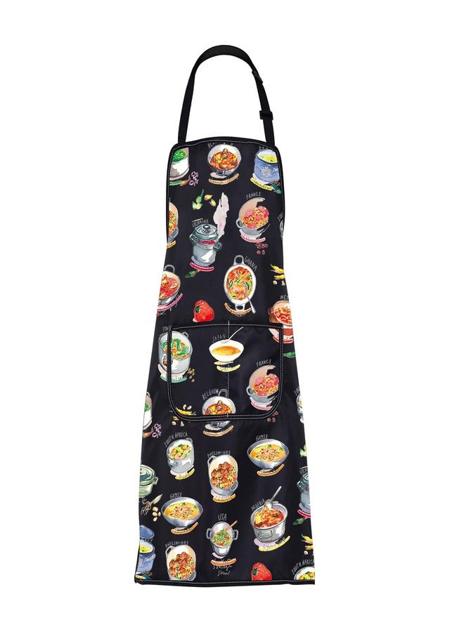 BNQL Soup Kitchen Apron Soup Lover Gifts Soup Cooking Apron Soup Gift Funny Soup Gifts Types Of Soups Apron Soup Themed Aprons - Image 1