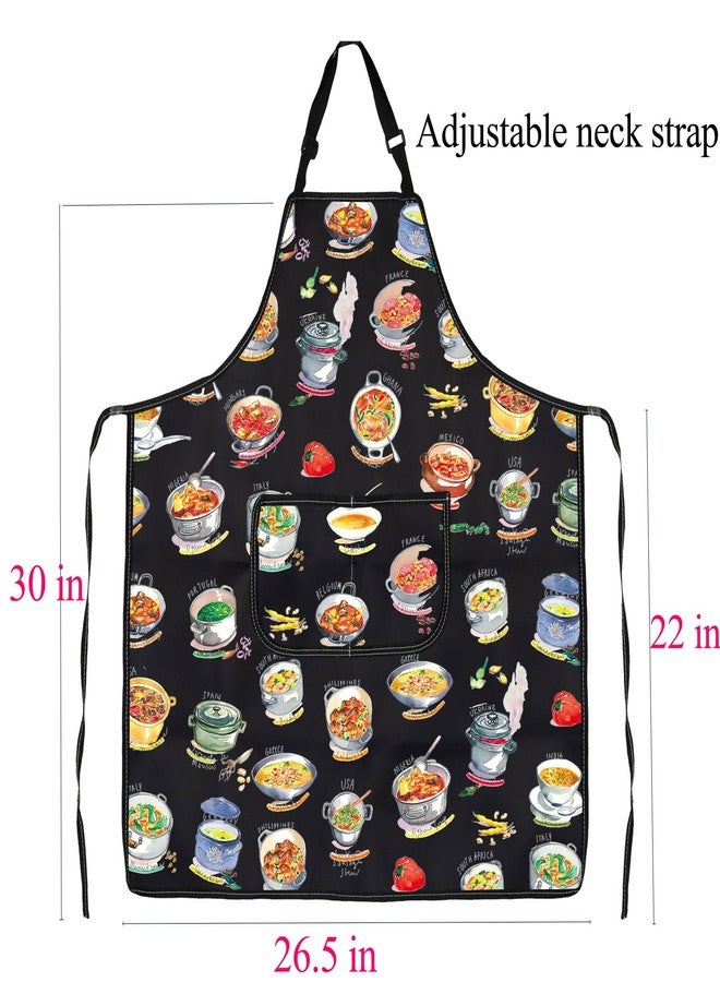 BNQL Soup Kitchen Apron Soup Lover Gifts Soup Cooking Apron Soup Gift Funny Soup Gifts Types Of Soups Apron Soup Themed Aprons - Image 2
