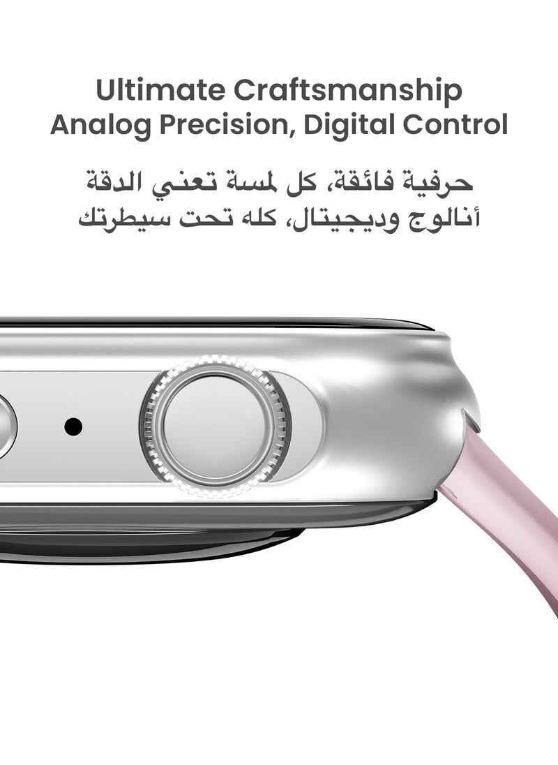 ساعة ذكية تيمبو مع ميزات صحية متقدمة / مراقبة معدل ضربات القلب / أكثر من 100 وضع رياضي / SPO2 / GPS / المكالمات عبر البلوتوث / شاشة AMOLED عالية الدقة / عمر بطارية 15 يومًا - ستيرلينج وردي - pzsku/Z04000705B62AA61D864FZ/45/_/1711736080/820106ff-bd92-4360-8b77-143d0a547797