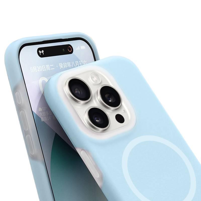 غطاء MagSafe | لون سادة | مغناطيس جيلي | وردي سيليكون | لـ iPhone 16 / 16 Plus / 16 Pro / 16 Pro Max - Image 2