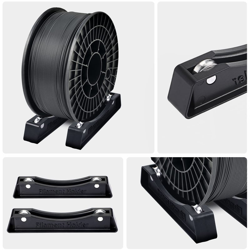 Weewooday 3D Printer Filament Spool Holder Filament Holder Fits All Spools of Any Size and All Types for PLA/ABS/TPU/Other 3D Printing Materials(1 Set) - Image 5