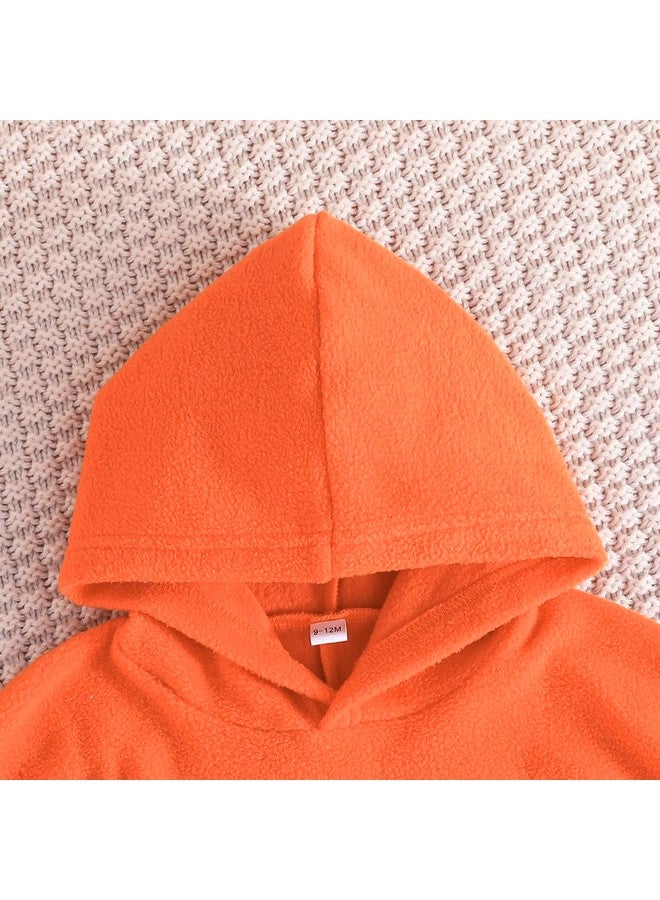 Winmany Winmany Baby Halloween Outfits Toddler Boys Girls Orange/White Hooded Cape Top Black Pants Set Dress up Costumes - Image 2